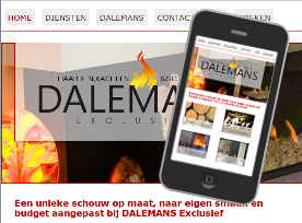 Webdesign: Dalemans Responsive - Dalemans Exclusief: Haarden, Kachels & Schouwen