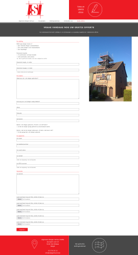 Webdesign: Steigerhuren - Website met slim offerteformulier: bezoekers vragen online een offerte aan, de output is direct bruikbaar.